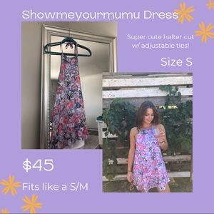 Show Me Your Mumu Floral Halter Dress